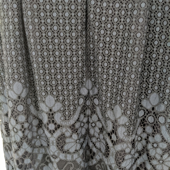 Navy Blue Lace Dress - Picture 3 of 5